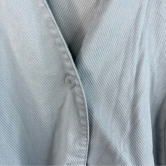 Venezia jeans clothing co shirt button down top Light Blue Button-Up stripes - Picture 4 of 14